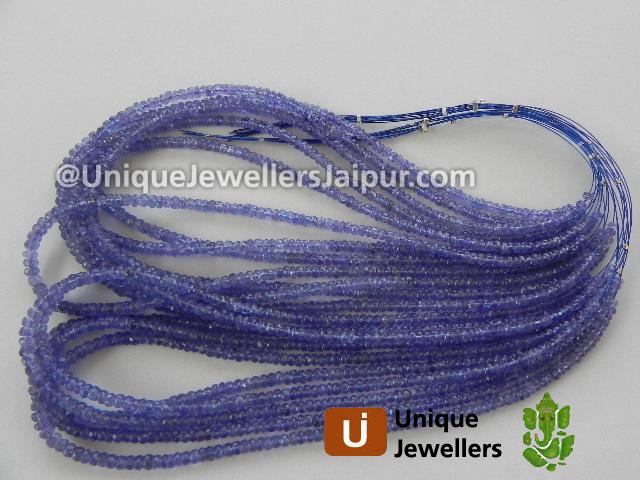 Tanzanite Faceted Roundelle Beads